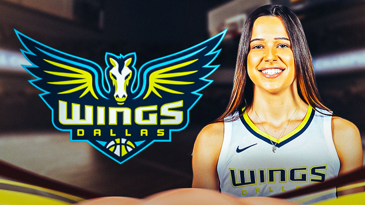 Lopez Senechal in a Dallas Wings jersey.