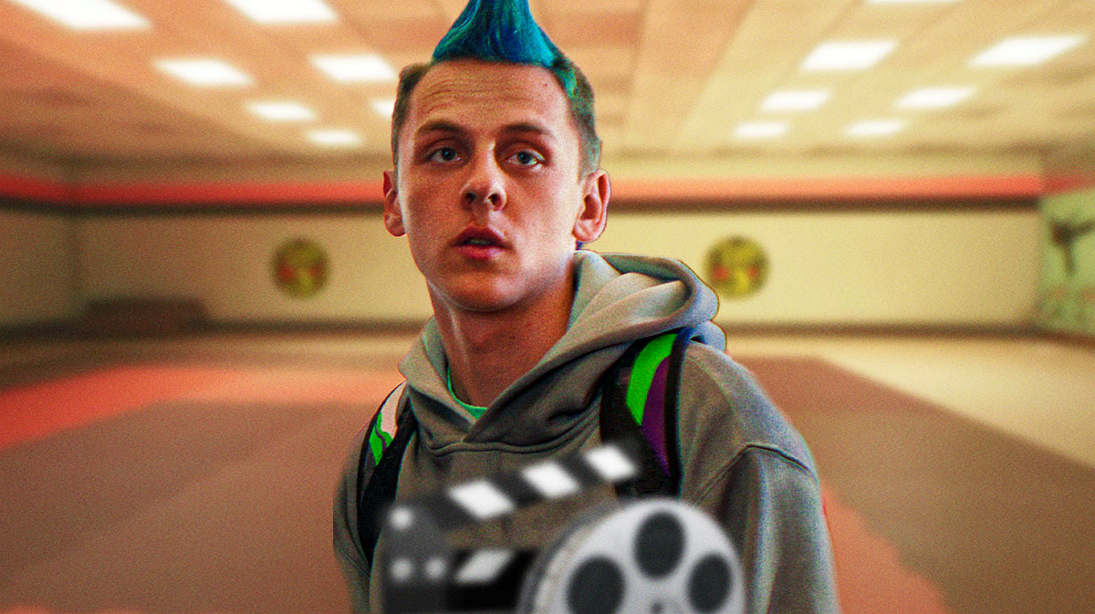 Jacob Bertrand as Hawk in Cobra Kai Season 6.