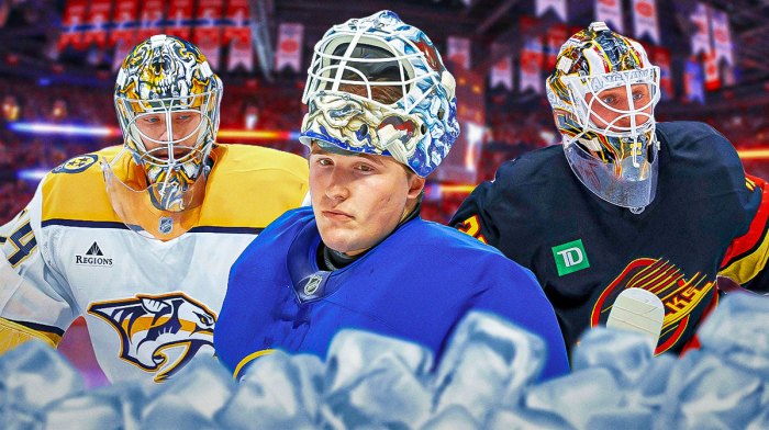 Ukko-Pekka Luukkonen, Juuse Saros, and Kevin Lankinen all inside Bell Centre