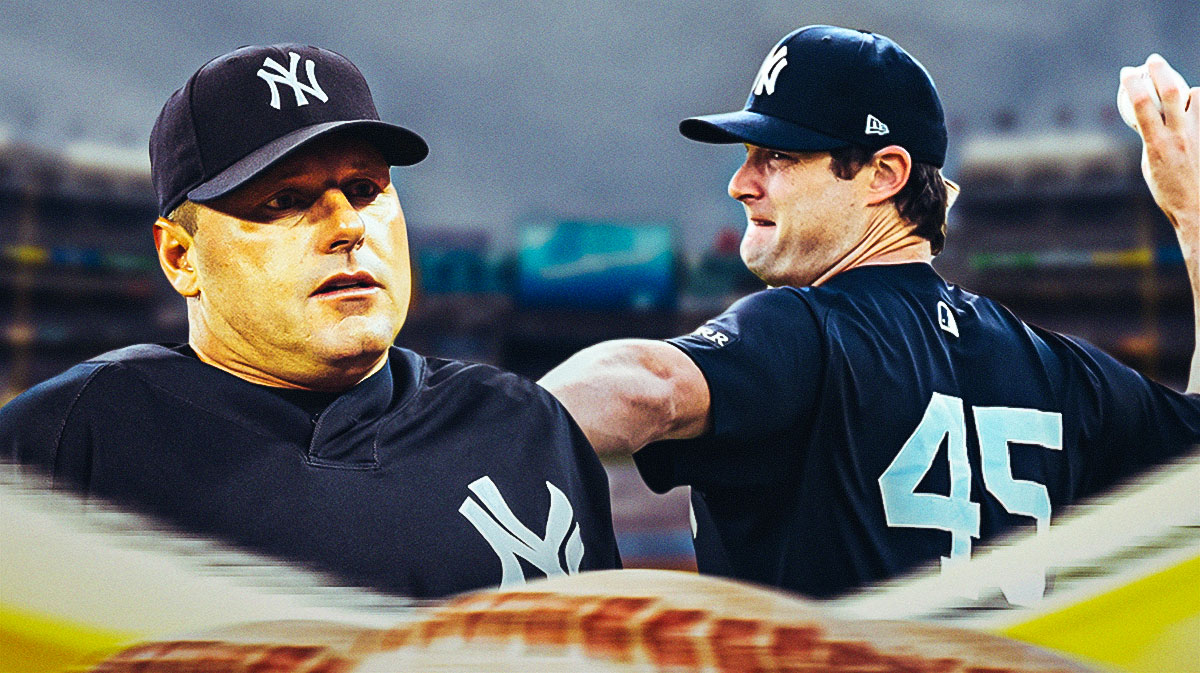 Roger Clemens watching Gerrit Cole (Yankees) throw a bullpen