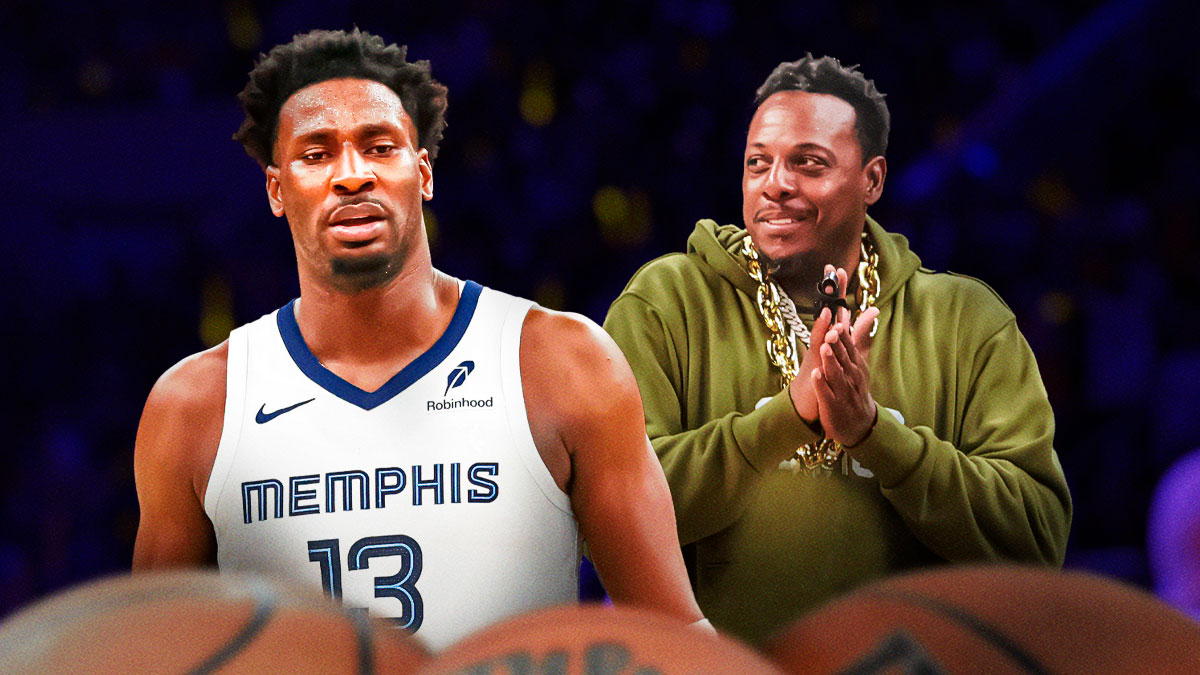 Grizzlies' Jaren Jackson and Paul Pierce in street clothes