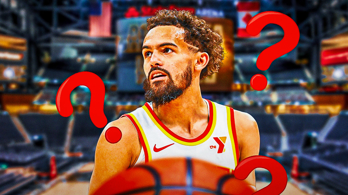 Hawks Trae Young with question marks everywhere.