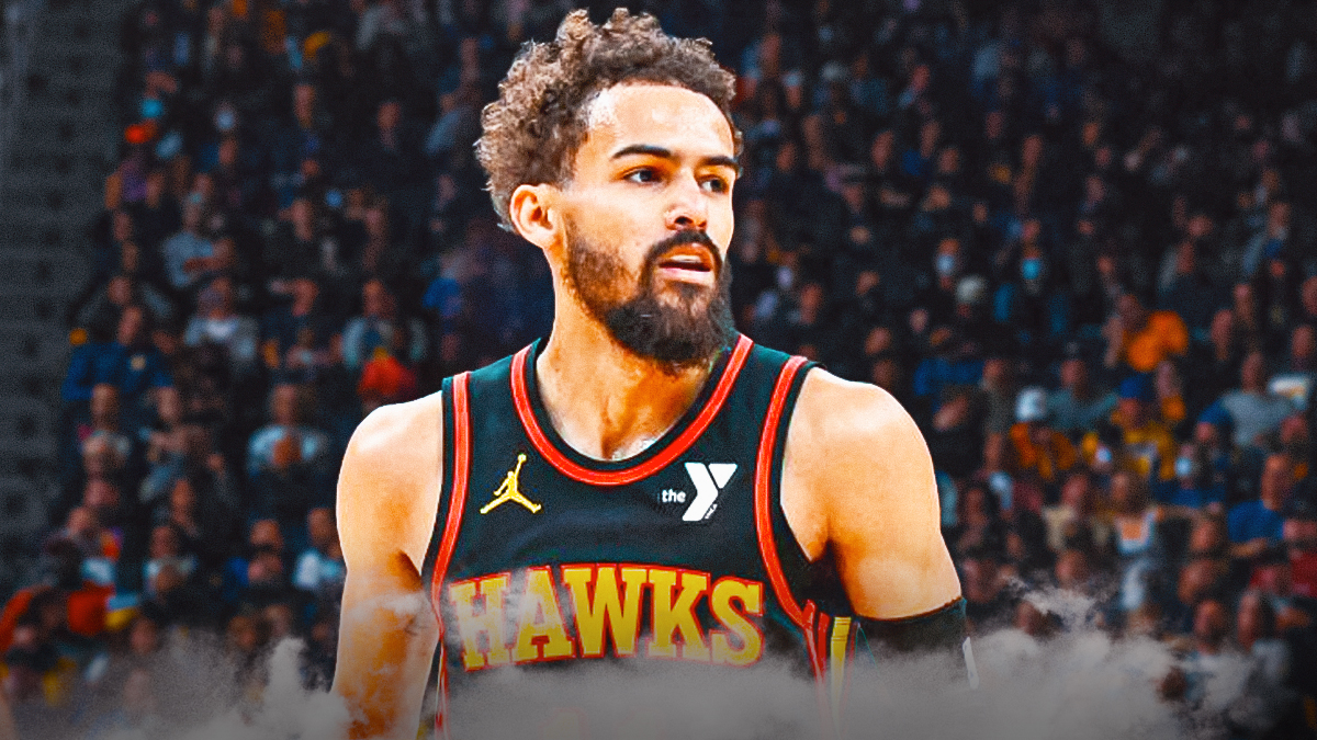 Trae Young in a Hawks jersey.