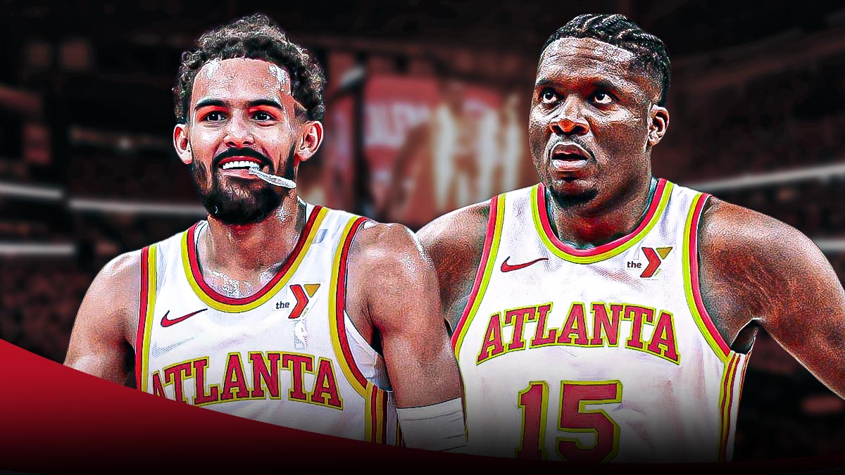 Trae Young and Clint Capela