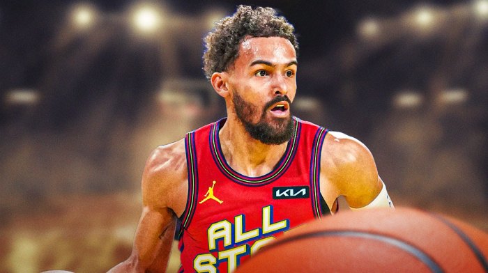 Trae Young in his All-Star jersey.