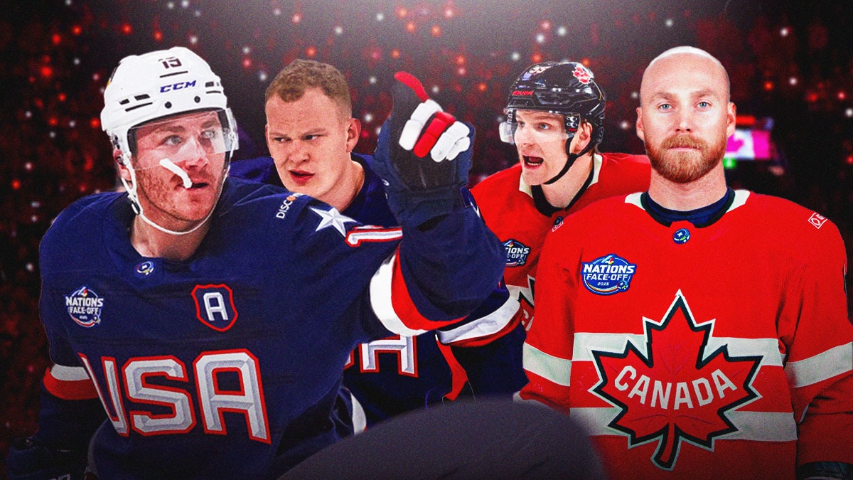 Hockey fans lose their minds after Team Canada, Team USA fighting mayhem at 4 Nations