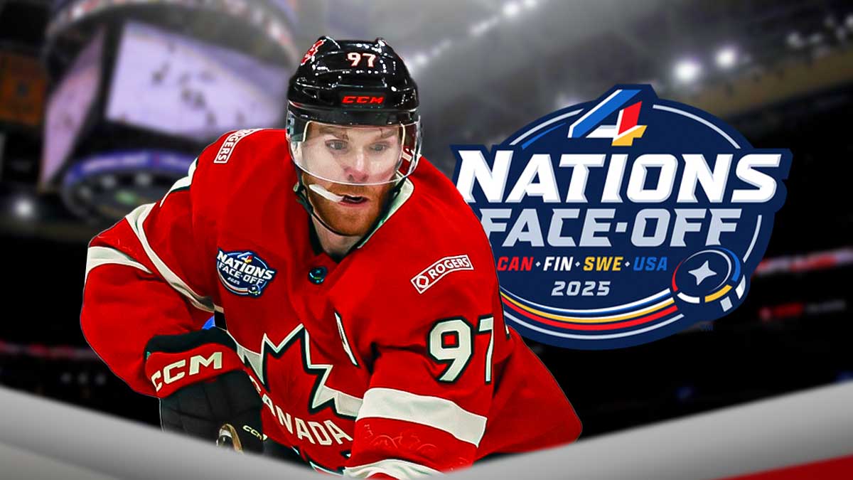 Canadian superstar Connor McDavid, 4 Nations Face-Off
