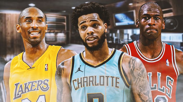 Michael Jordan, Miles Bridges, Kobe Bryant