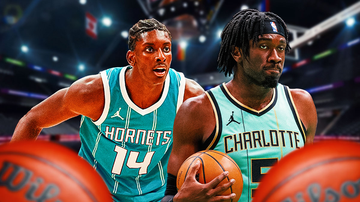 Hornets Mark Williams and Hornets Moussa Diabate