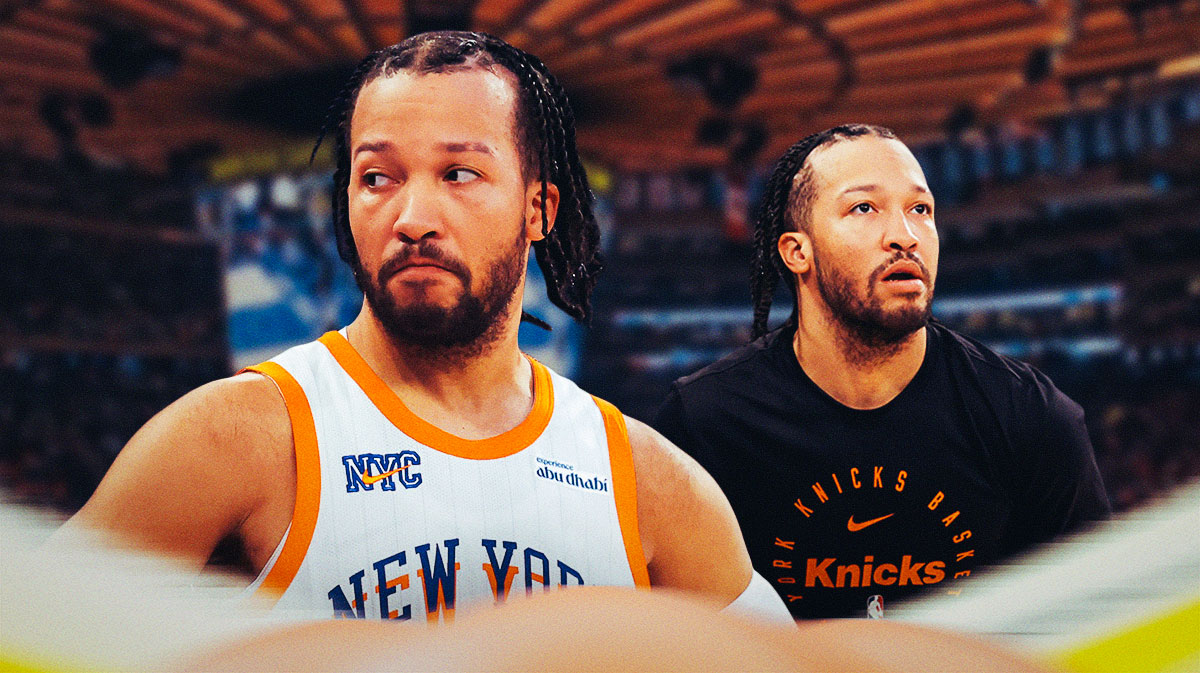 Jalen Brunson looks annoyed at Madison Square Garden