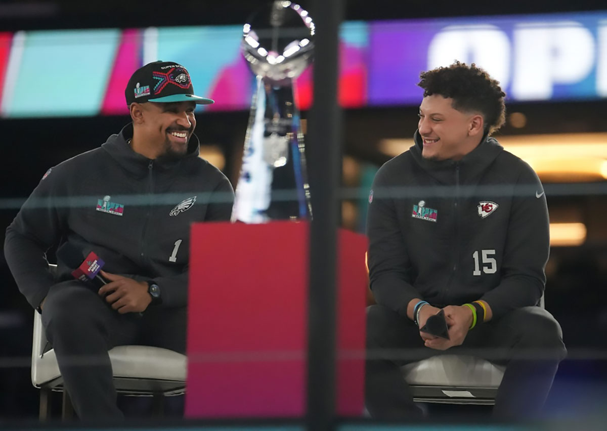 Jalen Hurts Philadelphia Eagles Kansas City Chiefs Patrick Mahomes