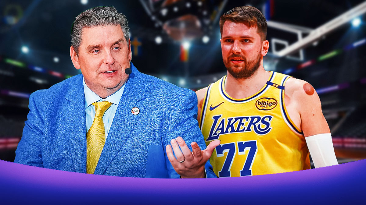 Brian Windhorst and Luka Doncic.
