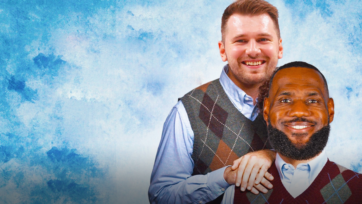 LeBron James and Luka Doncic as Step Brothers characters