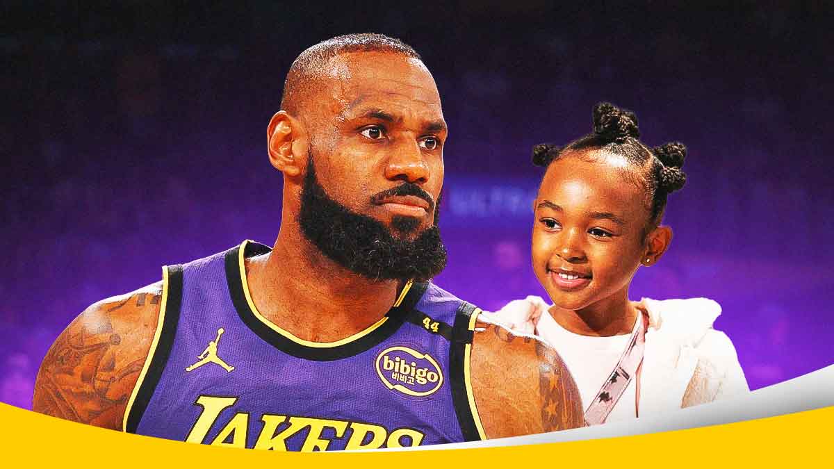 LeBron James beside Zhuri James