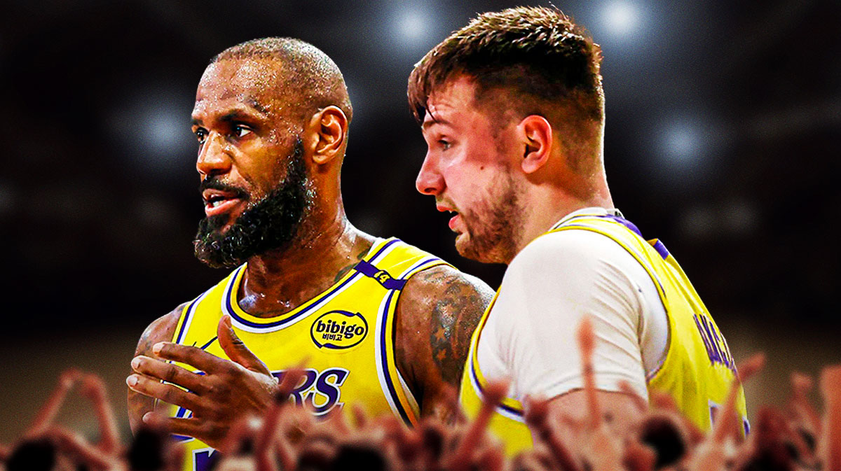 LeBron James offers Luka Doncic words of wisdom after his first game against the Dallas Mavericks since the blockbuster trade.