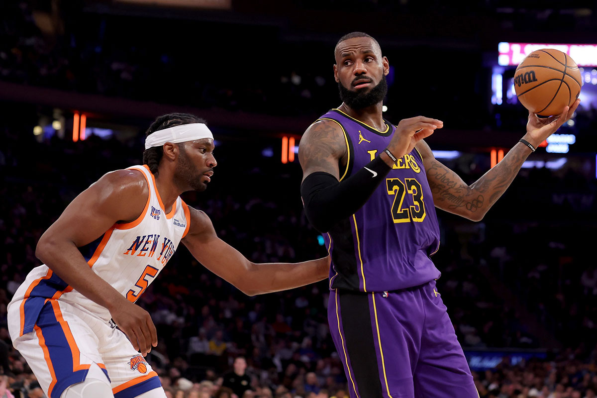 NBA: Los Angeles Lakers at New York Knicks