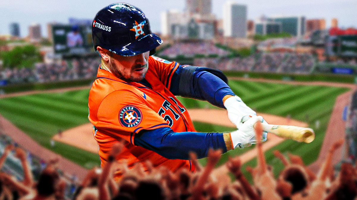 Alex Bregman batting at Wrigley Field (Cubs)