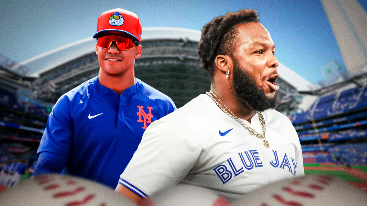 Vladimir Guerrero Jr with Blue Jays. Juan Soto with Mets