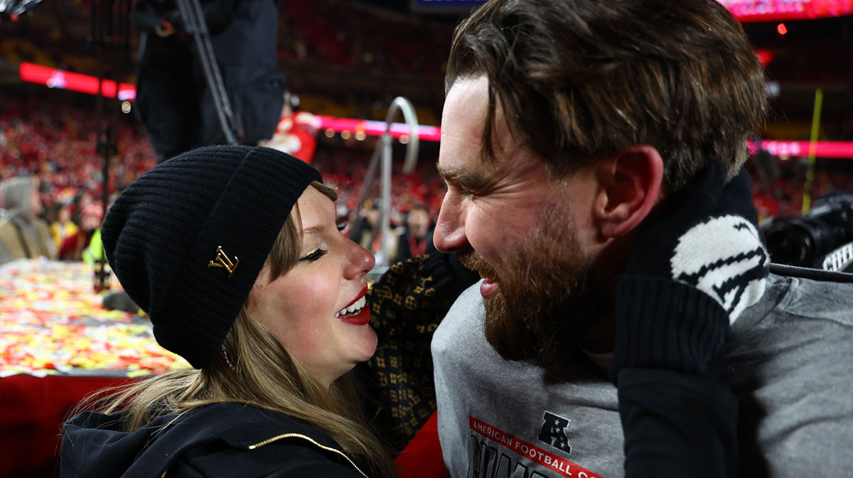 Taylor Swift Travis Kelce AFC Championship