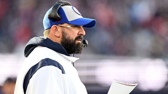 New England Patriots senior football advisor Matt Patricia watches a play against the Miami Dolphins during the second half at Gillette Stadium.