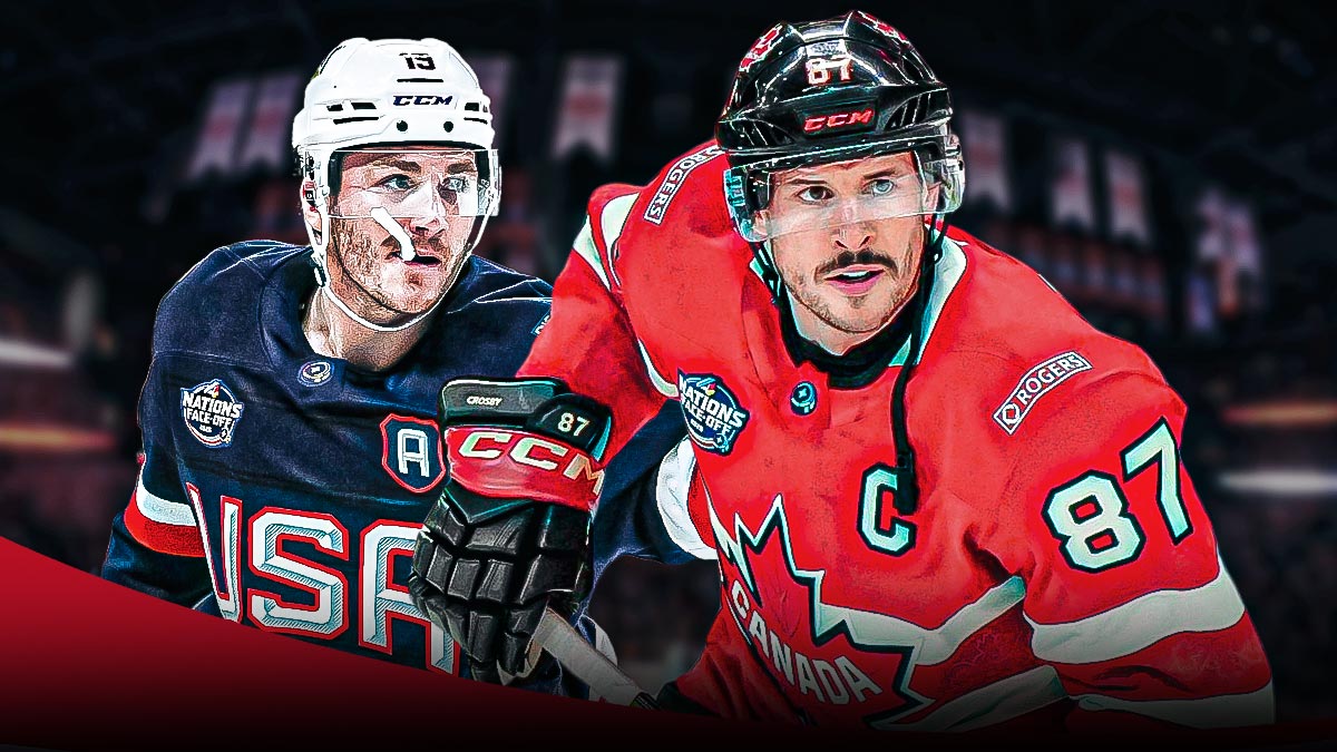 Team USA star Matthew Tkachuk spoke about the upcoming 4 Nations clash with Team Canada.