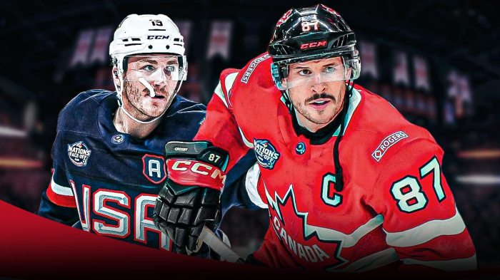 Team USA star Matthew Tkachuk spoke about the upcoming 4 Nations clash with Team Canada.
