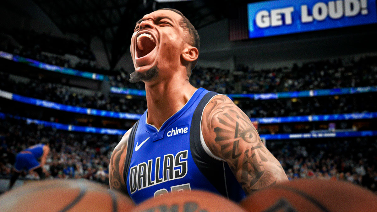 P.J. Washington in a Mavericks jersey.