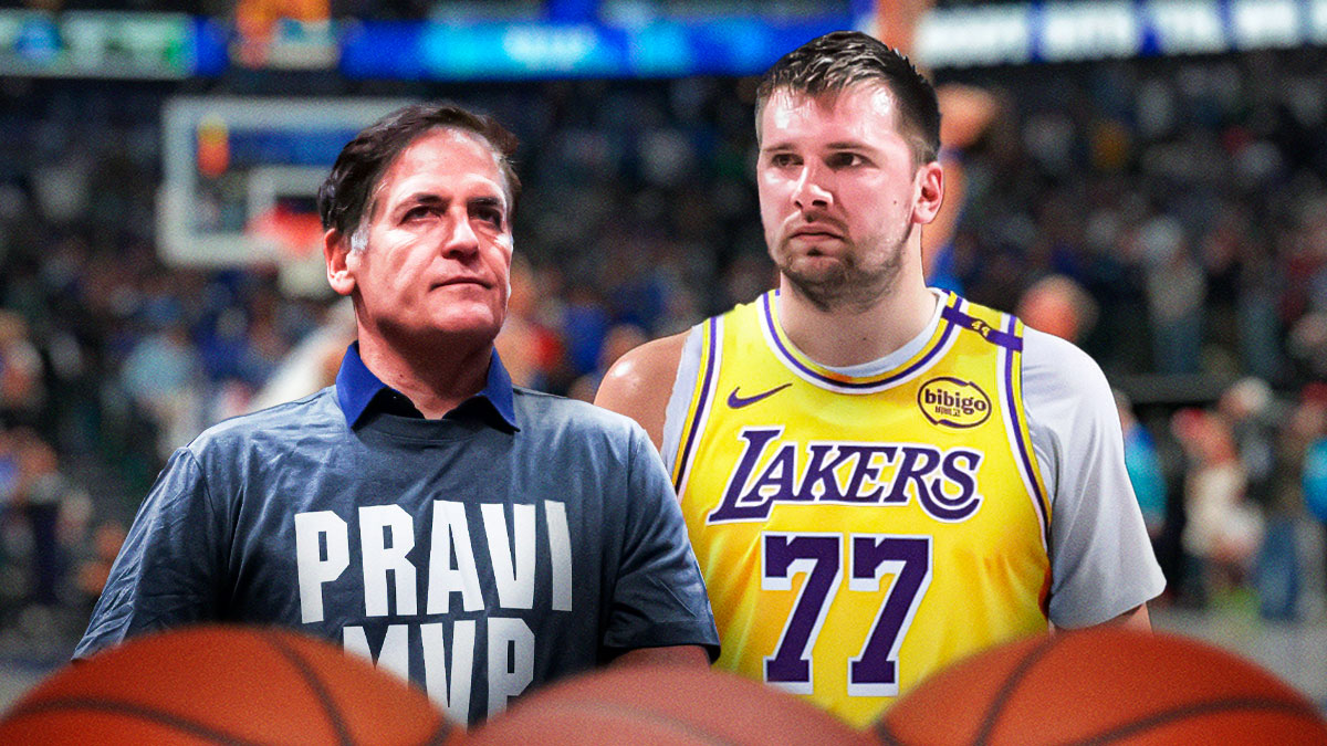 Mavericks minority owner Mark Cuban, new Lakers star Luka Doncic