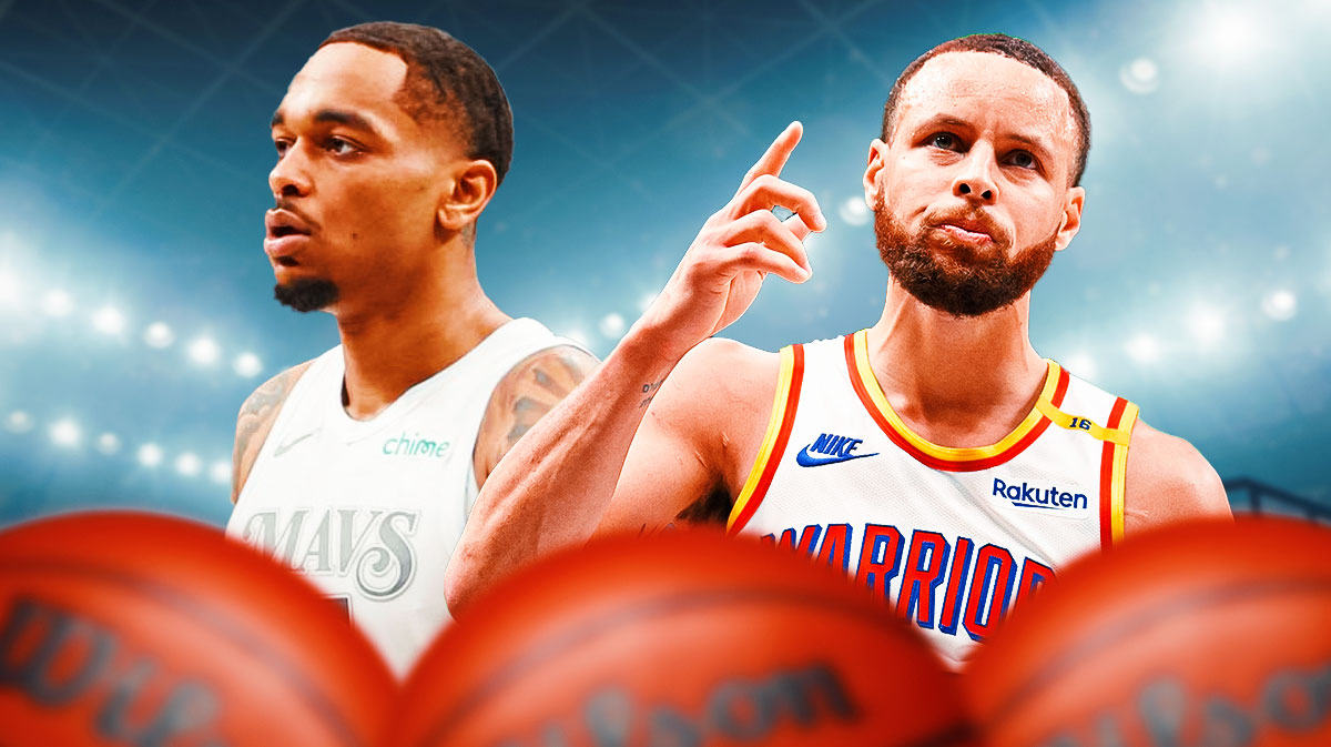 Mavericks PJ Washington and Warriors Stephen Curry
