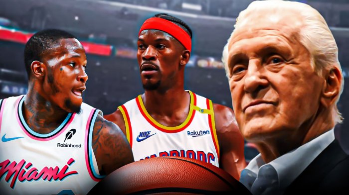 Heat's Pat Riley, Terry Rozier, Warriors' Jimmy Butler after NBA trade deadline