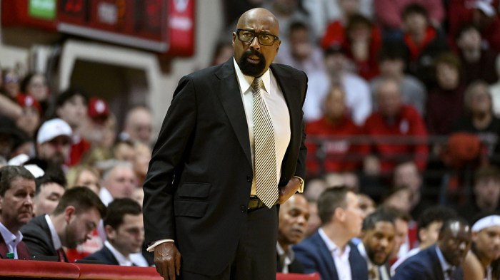 Indiana Hoosiers head coach Mike Woodson during the second half against the Maryland Terrapins at Simon Skjodt Assembly Hall.