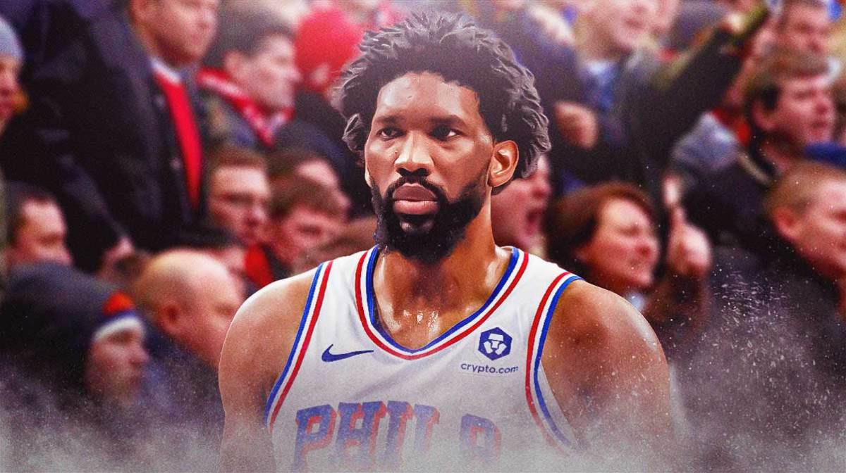 76ers' Joel Embiid with fans booing them