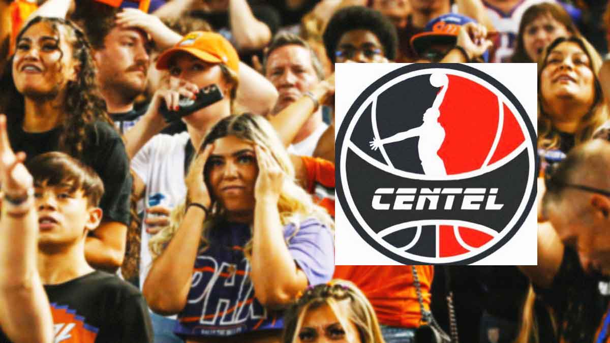 NBA fans cry next to profile picture of NBACentel (X account)
