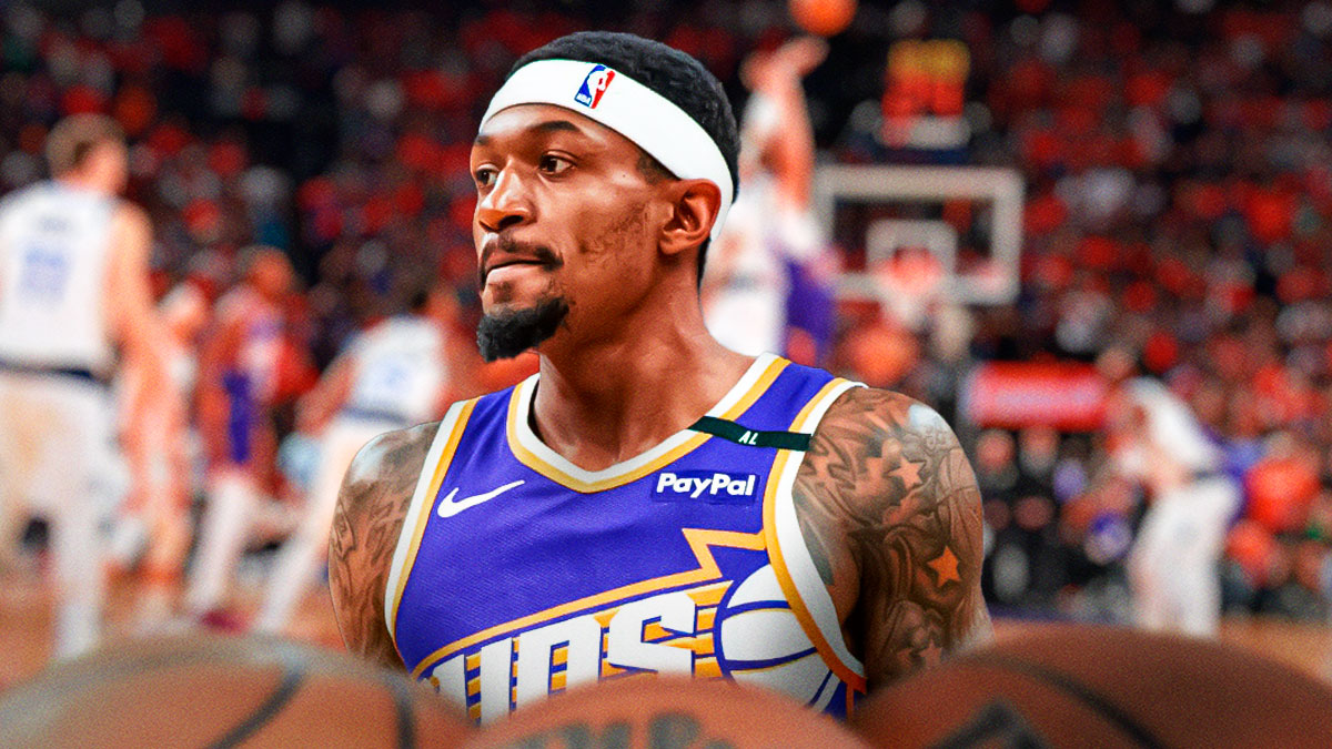 Bradley Beal in a Suns jersey.