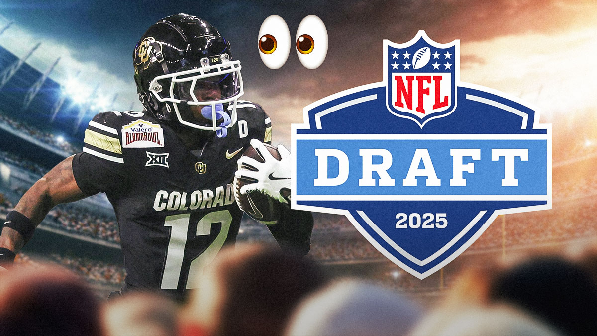 Travis Hunter, NFL Draft logo, eyes symbols