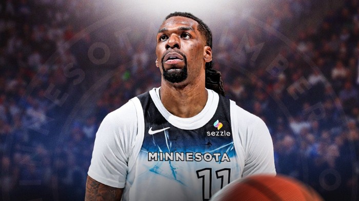 Naz Reid on the Timberwolves court