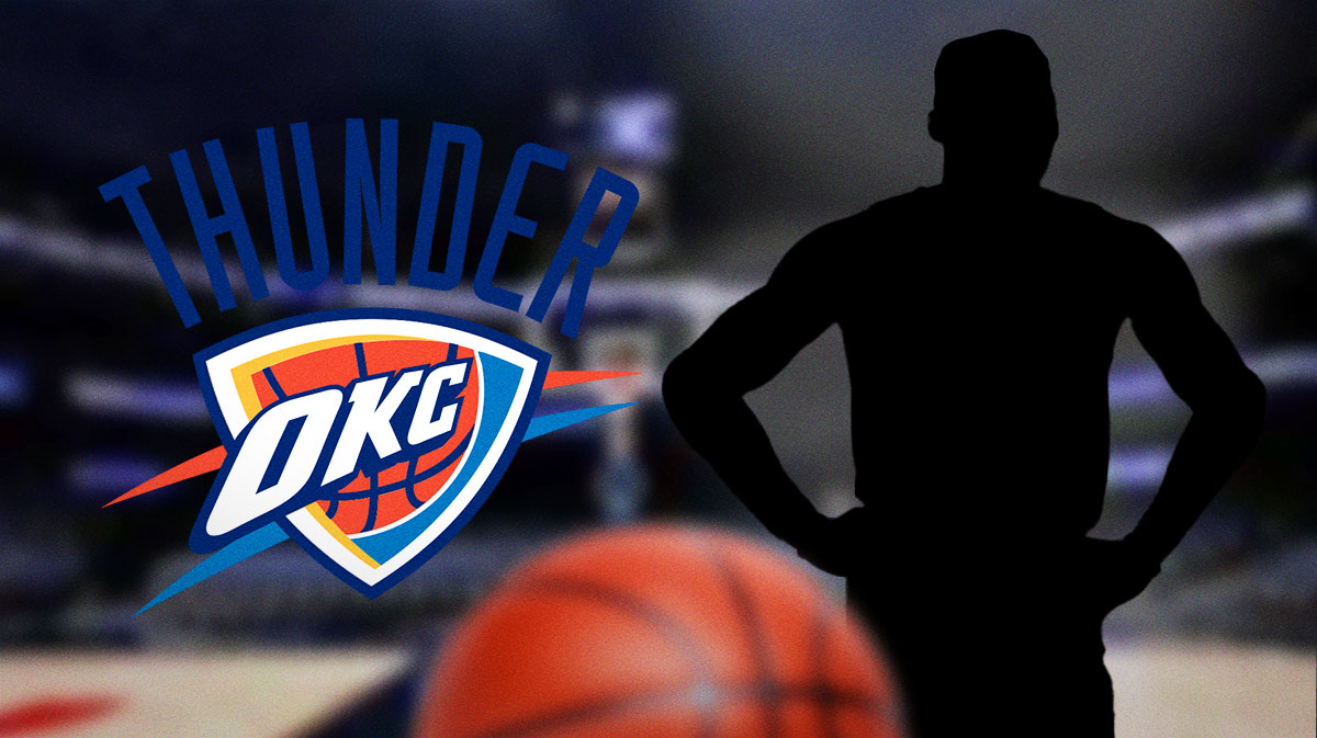 Thunder logo next to mystery player.