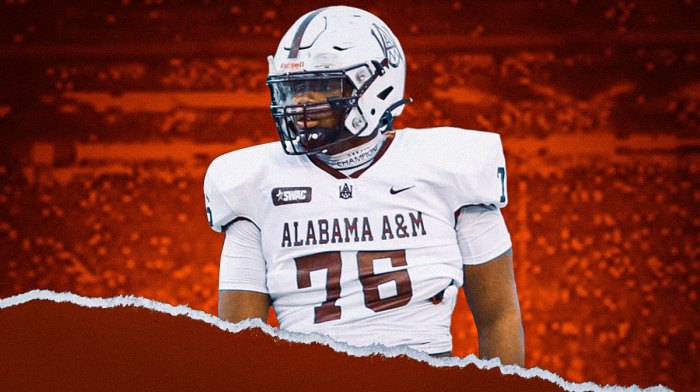Only one HBCU player has been invited to the 2025 NFL Combine: Alabama A&M star offensive lineman Carson Vinson.