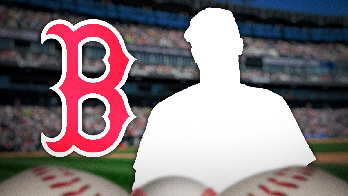 Silhouette of Nolan Arenado next to red sox logo