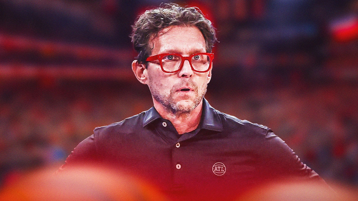 Quin Snyder in Hawks coaching gear.