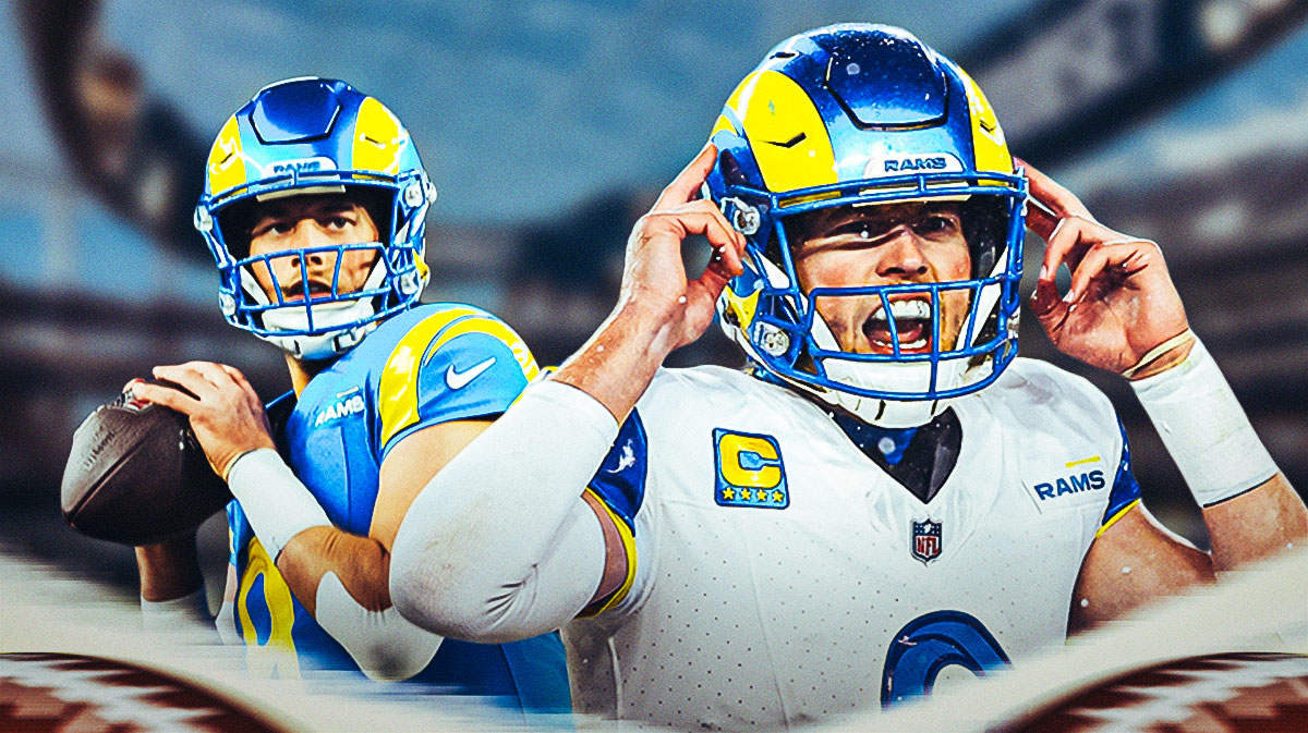 Matthew Stafford in a Rams jersey.