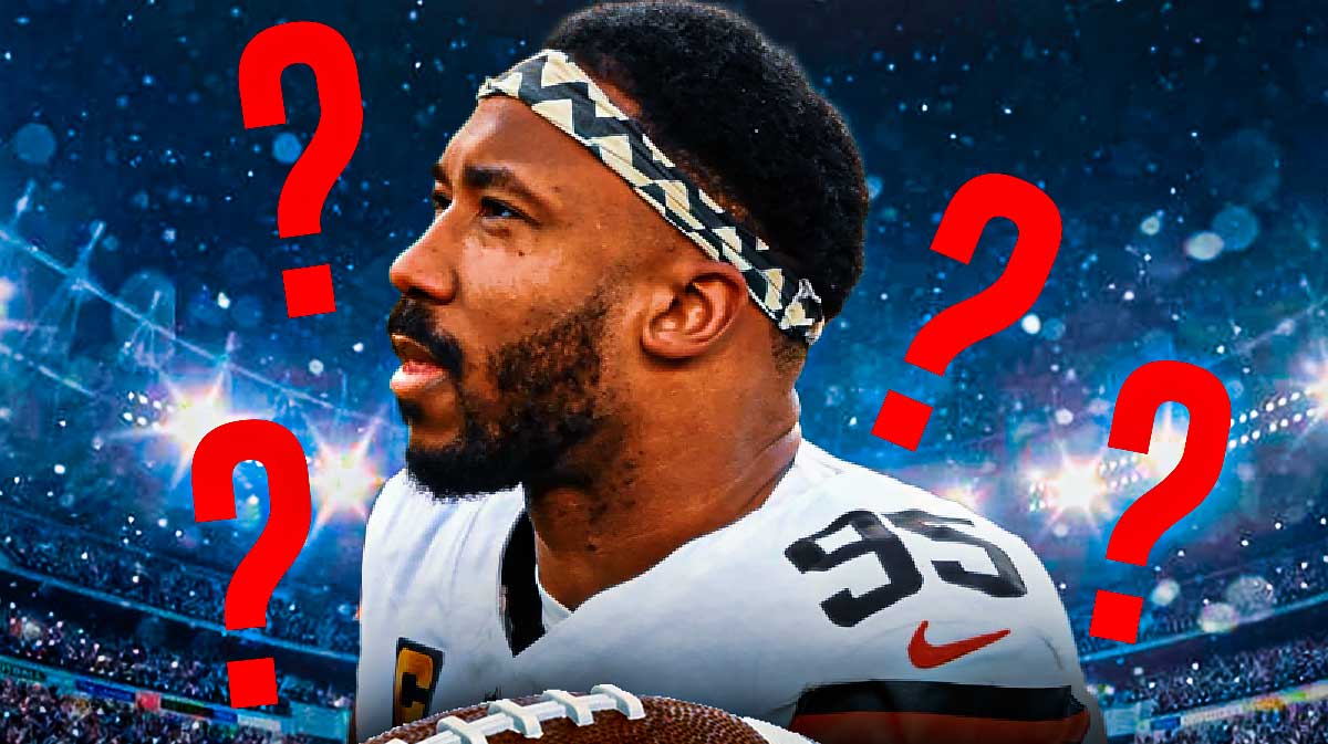 Browns' Myles Garrett with question marks around him