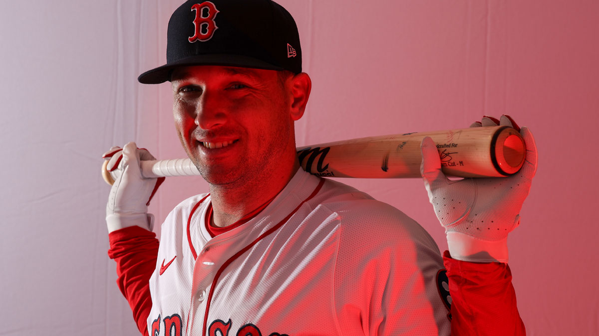 Boston Red Sox third base Alex Bregman (2) participates in media day at JetBlue Park at Fenway South.