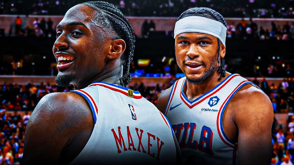 76ers' Tyrese Maxey and Ricky Council IV