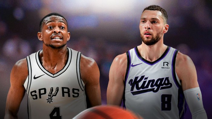 Kings' Zach LaVine and Spurs' De'Aaron Fox