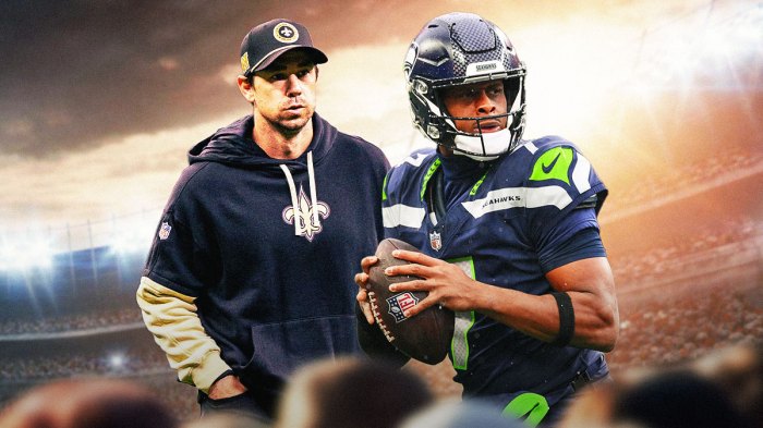 Seahawks' Klint Kubiak and Geno Smith