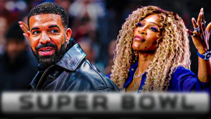 Serena Williams, Drake, Kendrick halftime show, Super Bowl