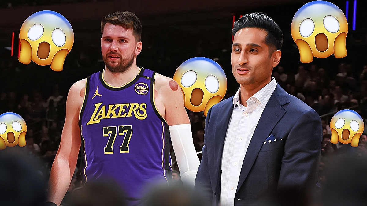 Shams Charania. Luka Doncic in a Lakers uniform. Shocked emojis all around.
