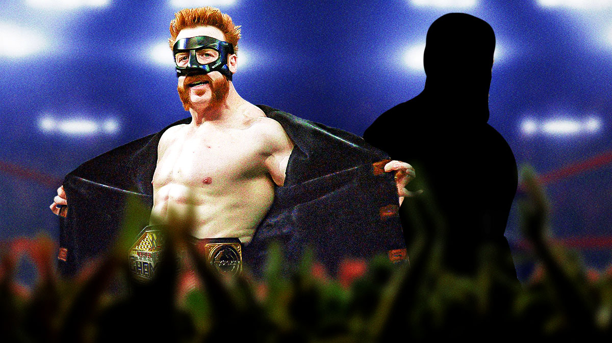 WWE star Sheamus and silhouette or Rusev, aka Miro in AEW, who could return to the company.