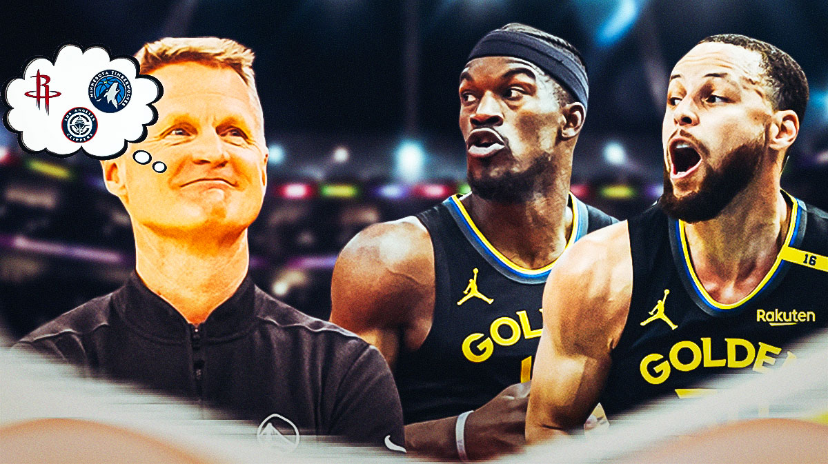 Warriors' Steve Kerr thinking of Rockets, Clippers, Timberwolves next to Jimmy Butler, Stephen Curry